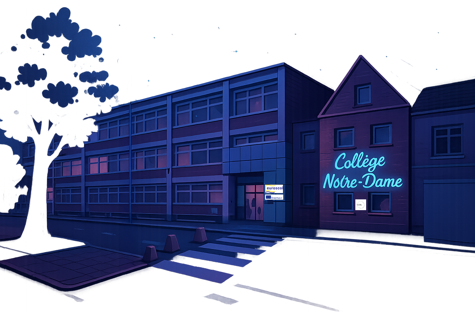 Illustration du Collège - Mode Nuit